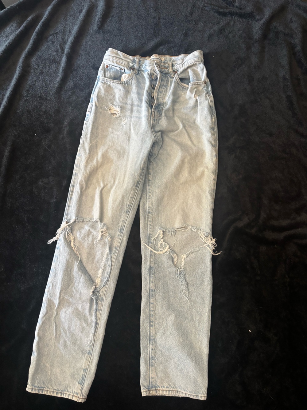 PacSun Light Blue Distressed Boyfriend Jeans